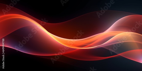 Side Lighting Creative Abstract Wavy Texture. Screen Wallpaper. Digiral Art. Abstract Bright Surface Liquid Horizontal Background. Ai Generated Vibrant Texture Pattern.