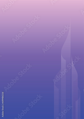 Gradient background with abstract ornaments.  Can be used for poster design.  vector illustration