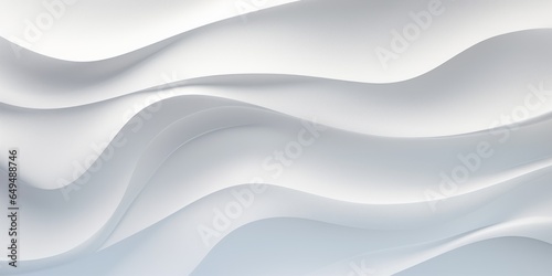 White Quartz Crystal Creative Abstract Wavy Texture. Screen Wallpaper. Digiral Art. Abstract Bright Surface Liquid Horizontal Background. Ai Generated Vibrant Texture Pattern.
