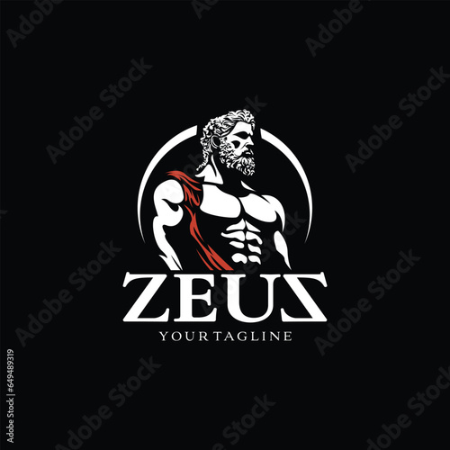 illustration of zeus black background