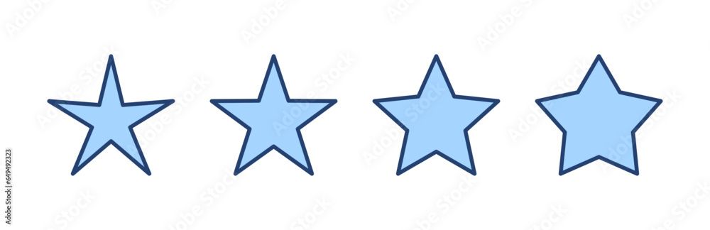 Star icon vector. rating sign and symbol. favourite star icon Star icon vector. rating sign and symbol. favourite star icon