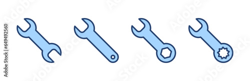 Wrench icon vector. repair icon. tools sign and symbol