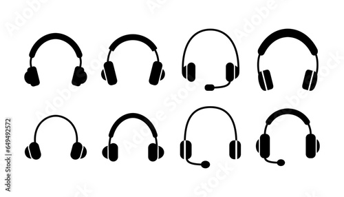 Headphone icon vector. headphones earphones icon. headset