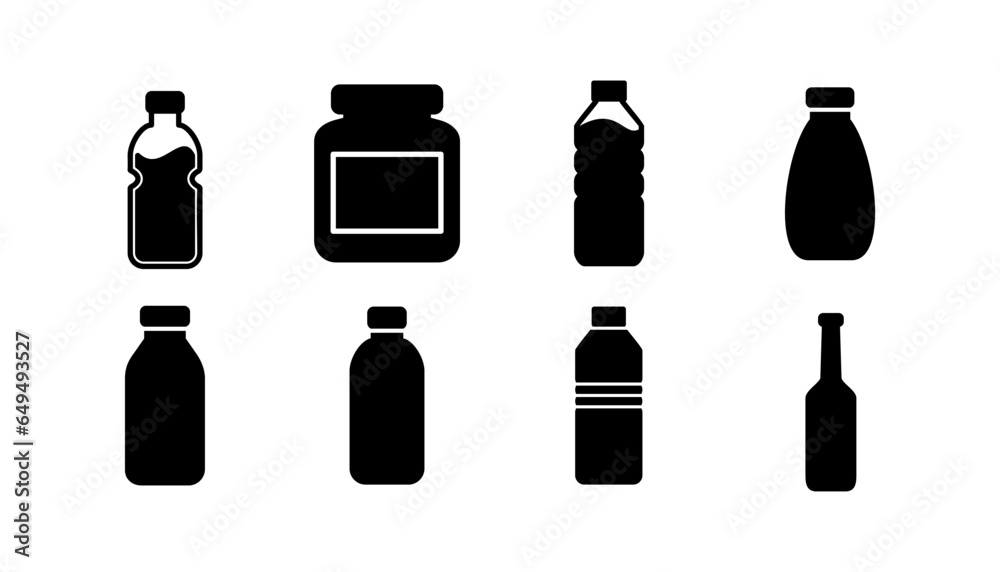 bottle icon vector. bottle icon in trendy flat design bottle icon vector. bottle icon in trendy flat design
