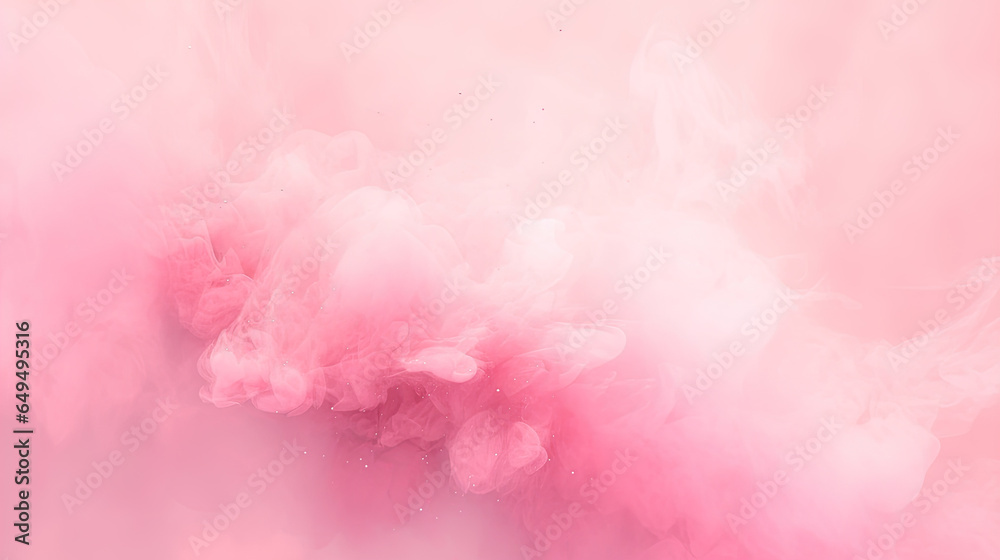 pink dust smoke abstract particles