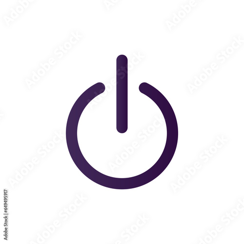 shutdown gradient icon