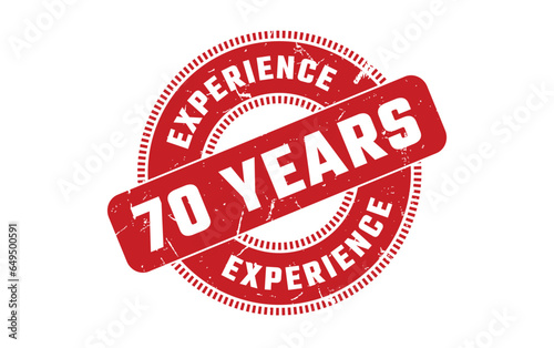 70 Years Experience Rubber Stamp