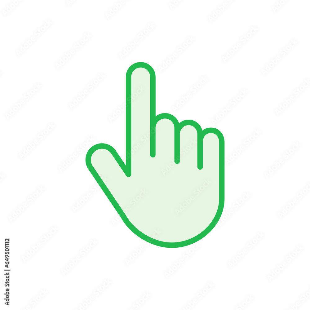 Obraz premium Hand cursor icon set. cursor icon vector. hand cursor icon click