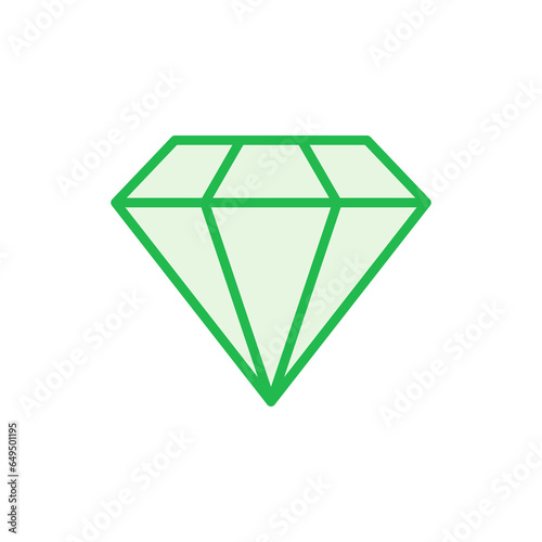 Diamond icon set. diamond gems vector icon.