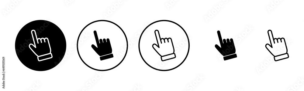 Hand cursor icon set illustration. cursor sign and symbol. hand cursor icon clik Hand cursor icon set illustration. cursor sign and symbol. hand cursor icon clik