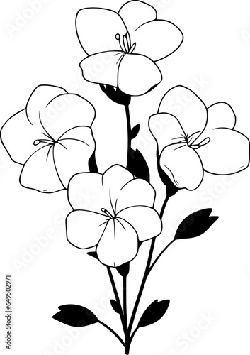 black and white flowers, Generative AI