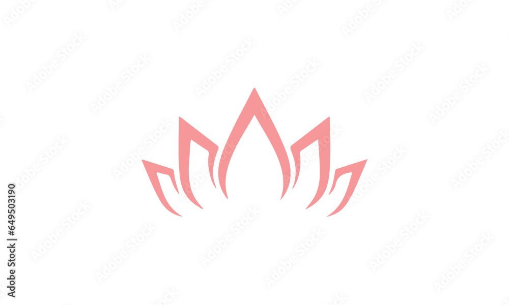 Fototapeta premium lotus logo vector