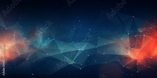 Universe Creative Abstract Geometric Texture. Screen Wallpaper. Digiral Art. Abstract Bright Surface Geometrical Horizontal Background. Ai Generated Vibrant Texture Pattern.
