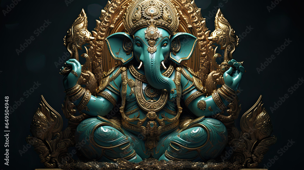 Illustration about Ganesha.