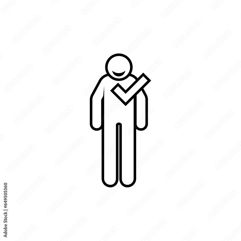 Best Employee Icon. Exemplary, Chosen Worker Symbol - Vector. Best Employee Icon. Exemplary, Chosen Worker Symbol - Vector.
