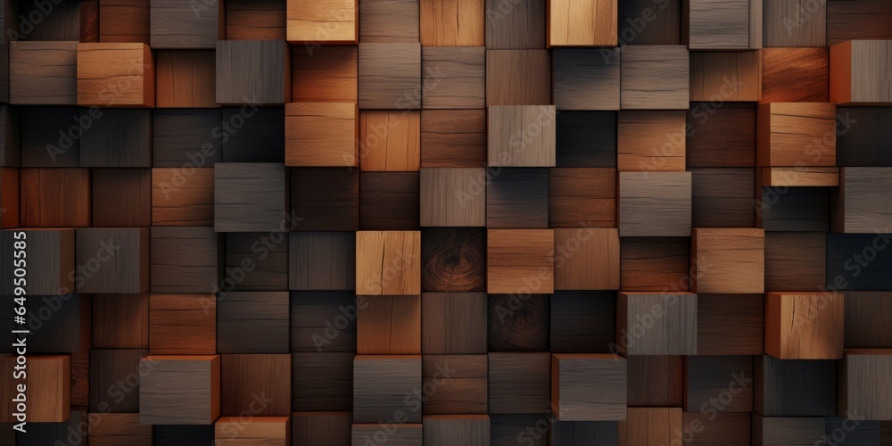 custom made wallpaper toronto digitalWooden Teak Creative Abstract Geometric Texture. Screen Wallpaper. Digiral Art. Abstract Bright Surface Geometrical Horizontal Background. Ai Generated Vibrant Texture Pattern.