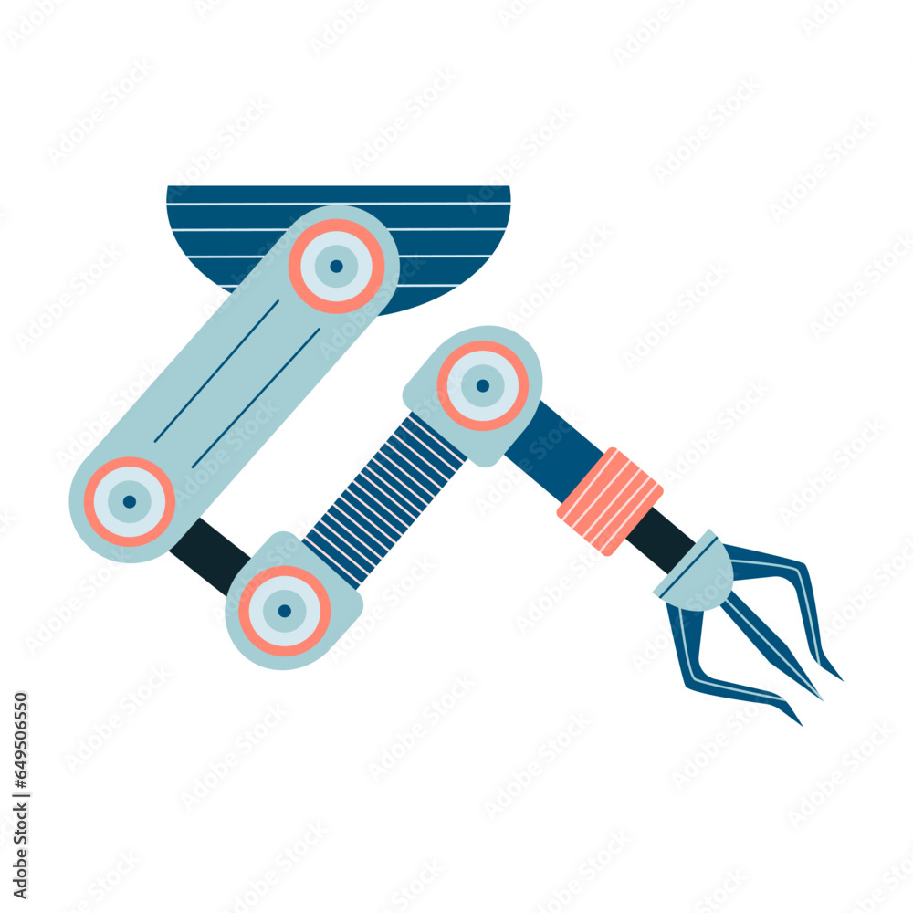 Robot arm. Mechanical hand vector design Robot arm. Mechanical hand vector design