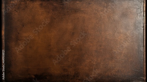 Antique leather book cover texture background, displaying the rich, weathered patina of aged leather with embossed details. Perfect for vintage and literature-themed designs.