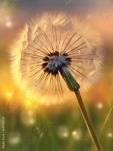 dandelion on the wind