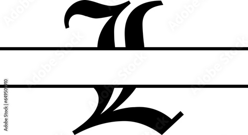 Personalized Name Alphabet SVG design for print-on-demand