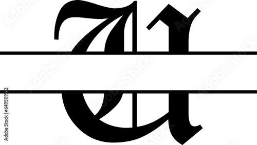 Personalized Name Alphabet SVG design for print-on-demand