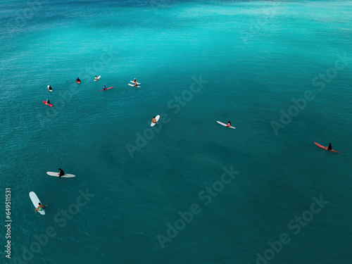 A group of surfers in Hawaii © Nikita