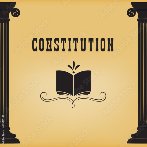 Banner with Constitution