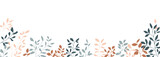 葉っぱの線画ベクターイラスト。手描きの秋の植物背景。ナチュラルな草木。Line drawing vector illustration of leaves. Hand drawn autumn plants background. Natural plants and trees.