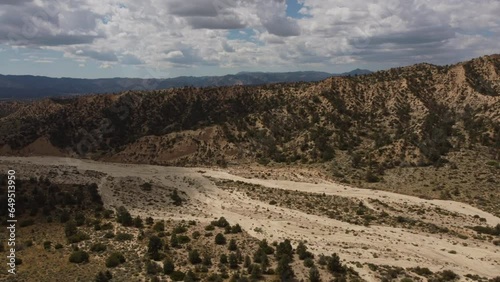 Aerial View of Los Padres National Forest near Lockwood Valley, Ventura County, California photo