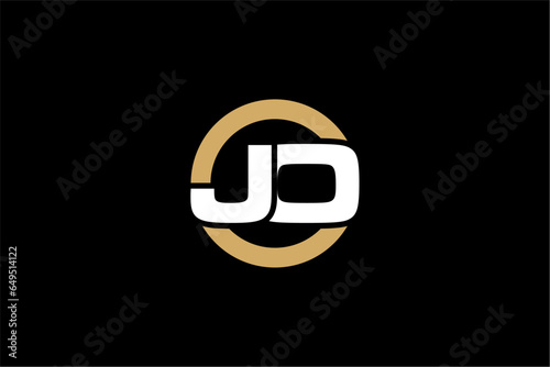 JO creative letter logo design vector icon illustration