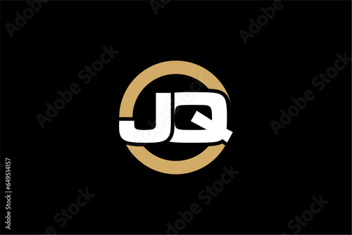 JQ creative letter logo design vector icon illustration photo