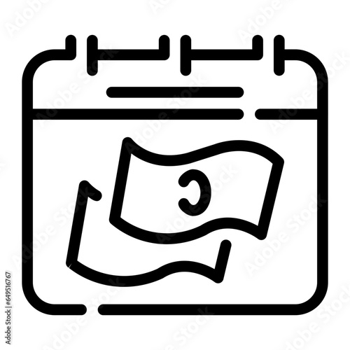 pay day Line Icon