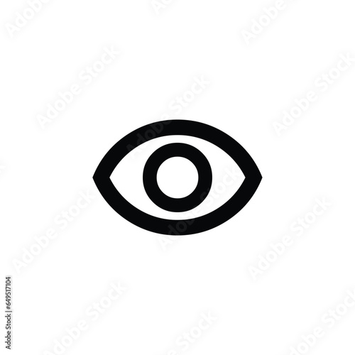 visibility icon, eyes, element for design, black icon