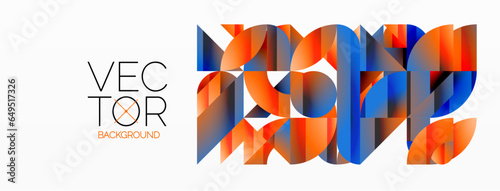 Abstract masterpiece formed by delicate interplay of circles, squares, and triangles. Geometric elements converge in harmonious chaos, evoking sense of modern creativity. Symphony of shapes