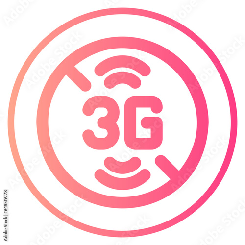 no signal gradient icon