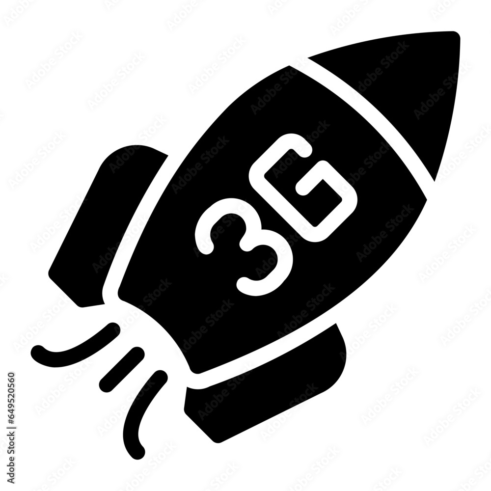 rocket glyph icon