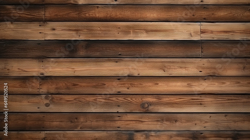 Brown rustic planks wood wall texture background with rustic charm and natural grain pattern.