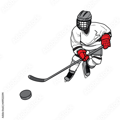 Photography Hockey boy player detailed silhouette with red gloves png