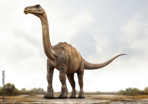 brontosaurus dinosaur 3d render