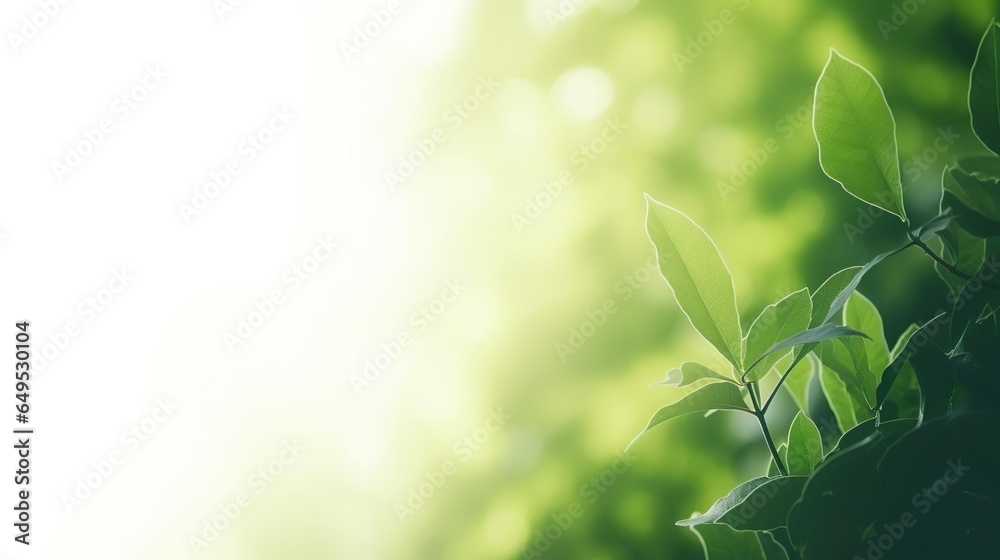 Close up of nature view green leaf on blurred greene Close up of nature view green leaf on blurred greene