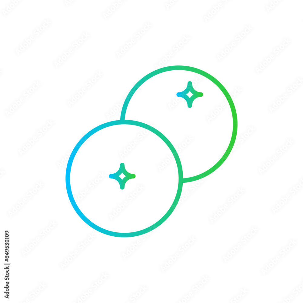 Tomatoes farming icon with blue and green gradient outline. vegetable, tomato, red, fresh, ripe, white, isolated. Vector illustration Tomatoes farming icon with blue and green gradient outline. vegetable, tomato, red, fresh, ripe, white, isolated. Vector illustration