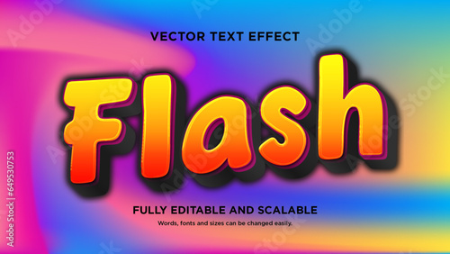 Vibrant Orange Flash Sale: Eye-Catching Text Effect