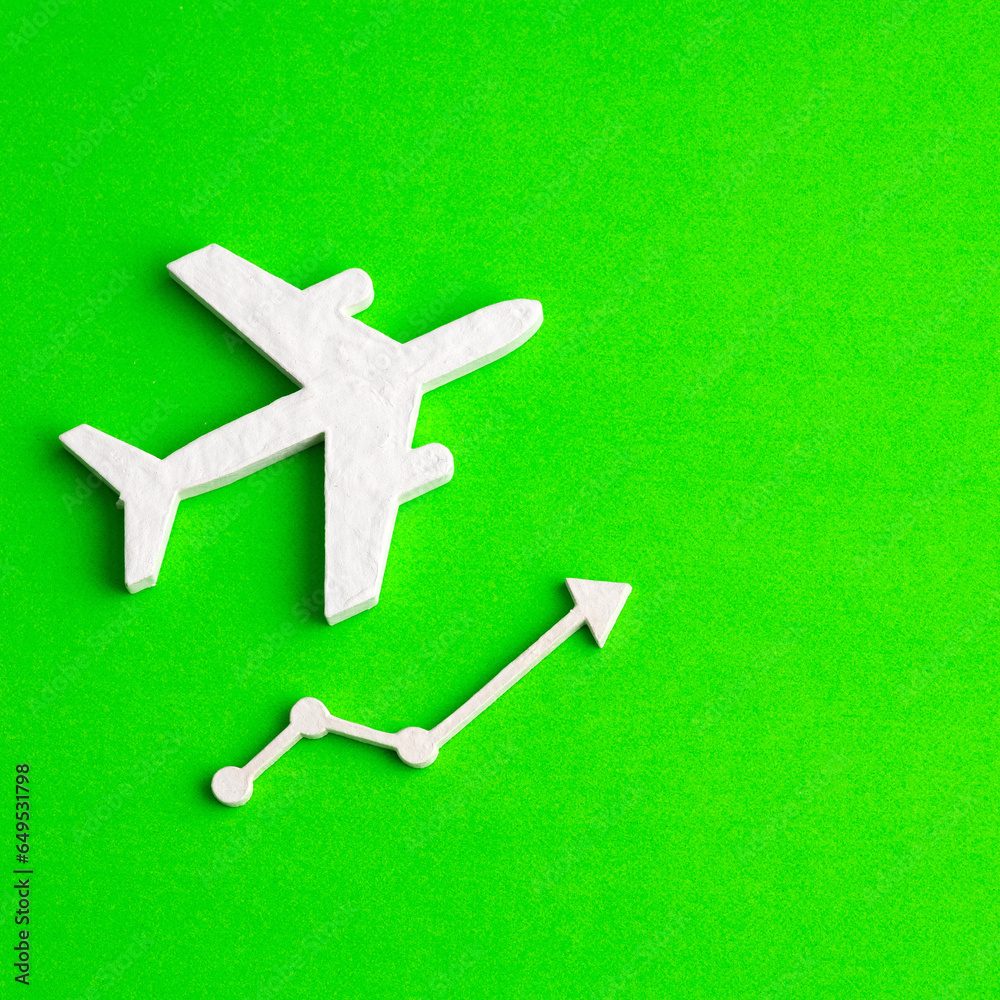 Passenger plane icon - Increase in the value of plane tickets