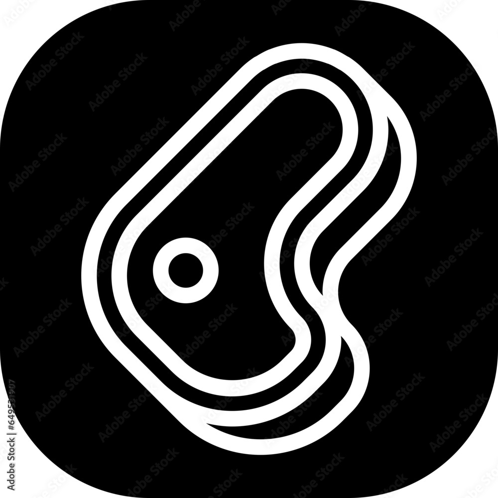 Meat farming icon with black filled line outline. food, meat, beef, steak, raw, meal, cooking. Vector illustration Meat farming icon with black filled line outline. food, meat, beef, steak, raw, meal, cooking. Vector illustration