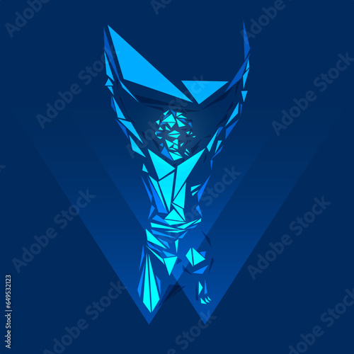 graphic of colourful low poly Atlas
