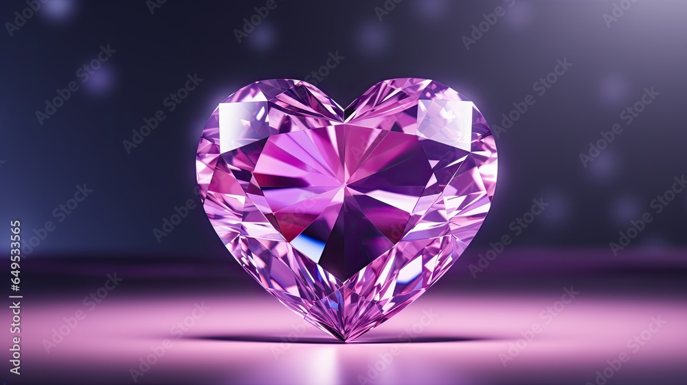 alexandrite heart on isolated background, concept of love and romance in gemstone alexandrite heart on isolated background, concept of love and romance in gemstone