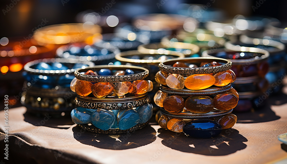 Homemade pottery bowl, a shiny souvenir of indigenous culture generated by AI