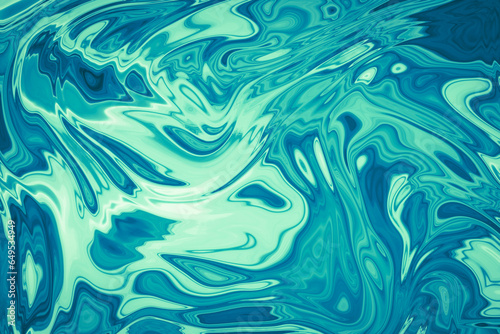 teal Marble ink colorful. Green marble pattern texture abstract background. can be used for background or wallpaper.