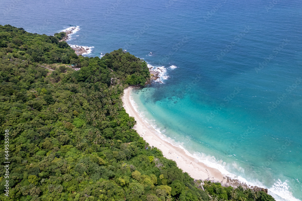 Aerial view of Beautiful beach at Phuket island Thailand Aerial view of Beautiful beach at Phuket island Thailand
