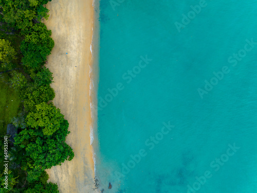Aerial view of beautiful sea in summer season landscape view sea background © panya99